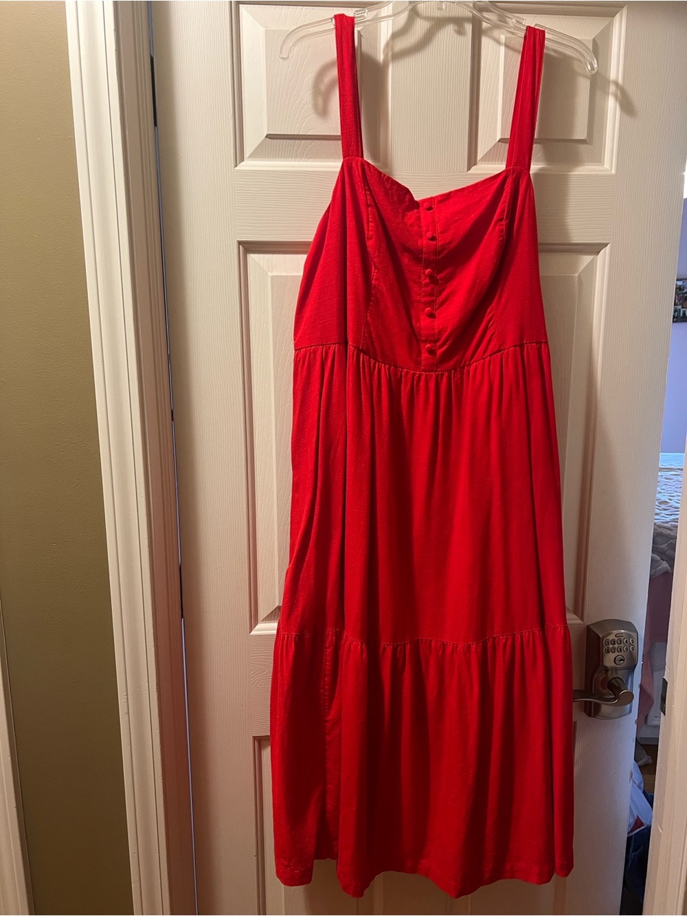 Lauren Conrad Red Sleeveless Summer Dress